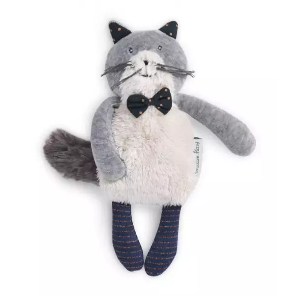  les moustaches fernand chat peluche gris 15 cm 